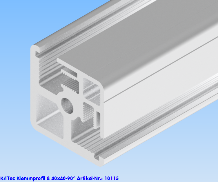 KriTec Klemmprofil 8 40x40-90°