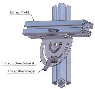 KriTec Schwenkwinkel 8 Raster 40