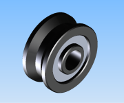 KriTec Laufrolle D14K, schwarz