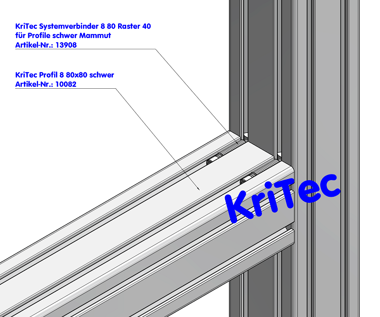 KriTec Profil 8 80x80 schwer