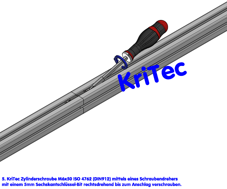 KriTec Automatik-Stoßverbindungssatz 8, VA rostfrei