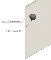 KriTec Kugelgriff Ø32 M8