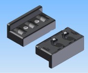 KriTec Rollenelement 8 80 mit Bordkante, klemmbar oder anschraubbar