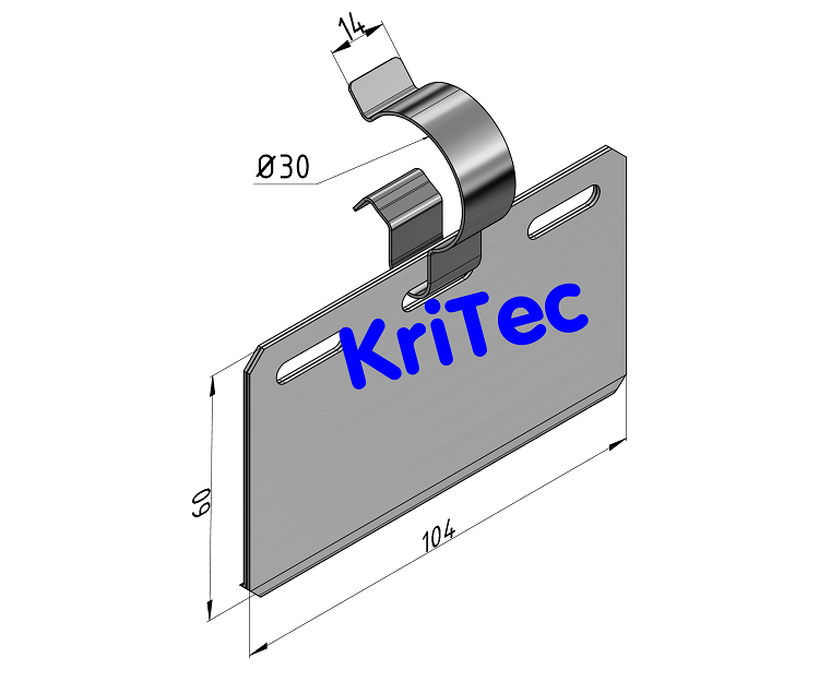 KriTec Beschriftungsträger D30-100