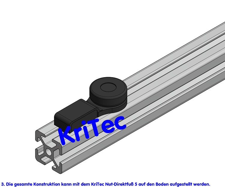 KriTec Nut-Direktfuß 5 Raster 20