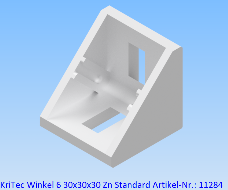 KriTec Winkel 6 30x30x30 Zn Standard