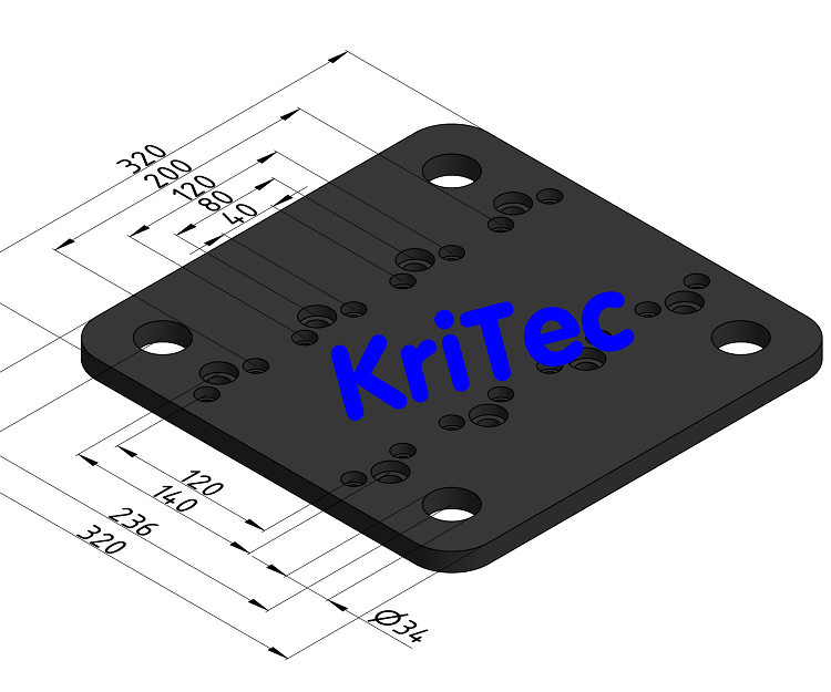 KriTec Bodenplatte 8 320x320 St