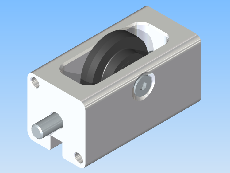 KriTec Rolleneckverbindungssatz 8 Raster 40 beidseitig