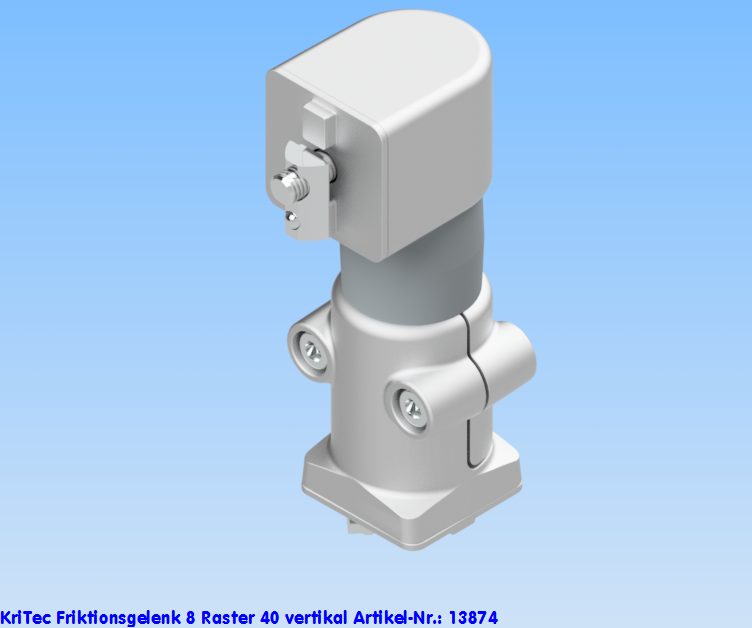 KriTec Friktionsgelenk 8 Raster 40 vertikal 0,5 Nm