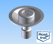 KriTec Dünnschaftschrauben mit unverlierbarer Scheibe VA rostfrei