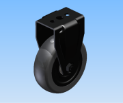 KriTec Bockrolle D125 schwarz - auch antistatisch