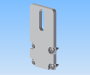 KriTec Rollenschiene 8 Abdeckplatte 80x40