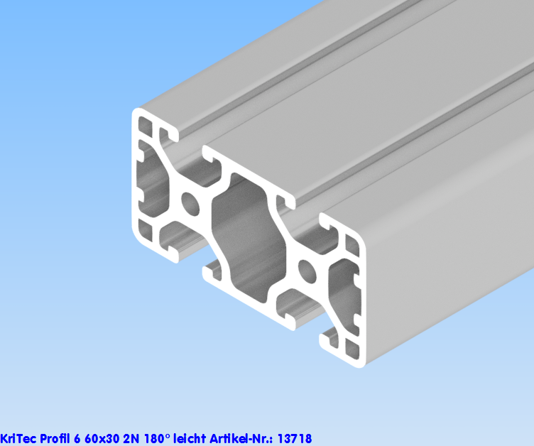 KriTec Profil 6 60x30 2N 180° leicht