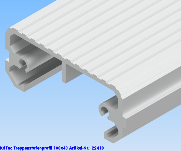KriTec Treppenstufenprofil 100x43