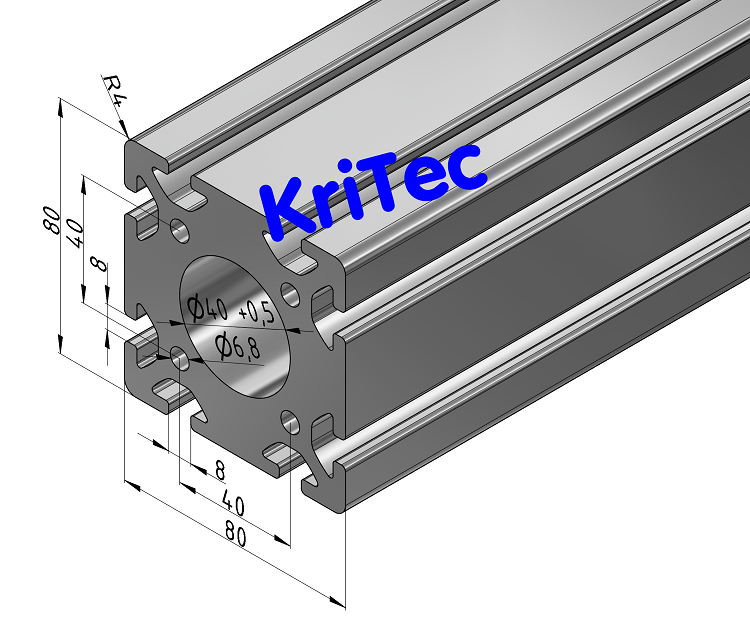 KriTec Profil 8 80x80 D40
