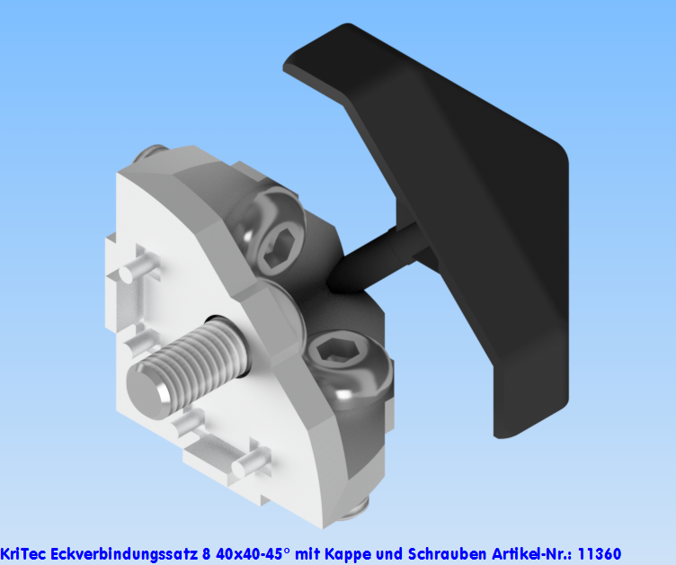 KriTec Eckverbindungssatz 8 40x40-45°