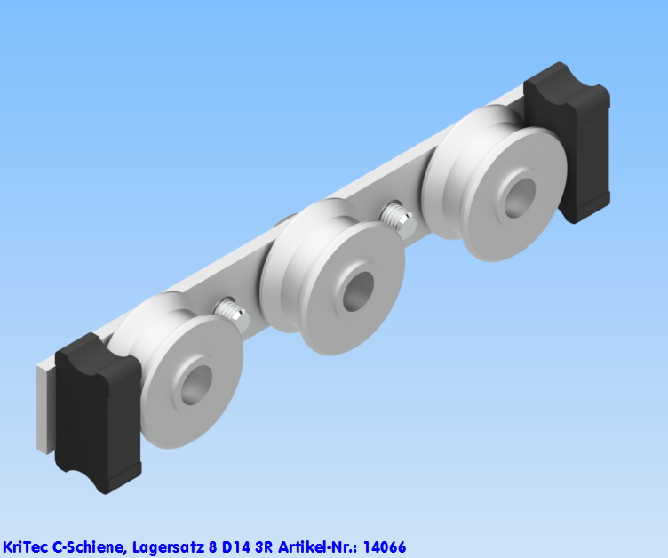 KriTec C-Schiene, Lagersatz 8 D14 3R
