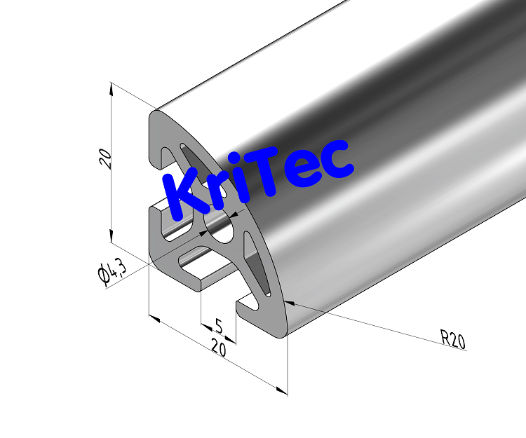 KriTec Profil 5 R20-90°