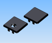 KriTec Abdeckkappe für Schutzgitterprofil 8 (10) 30x30