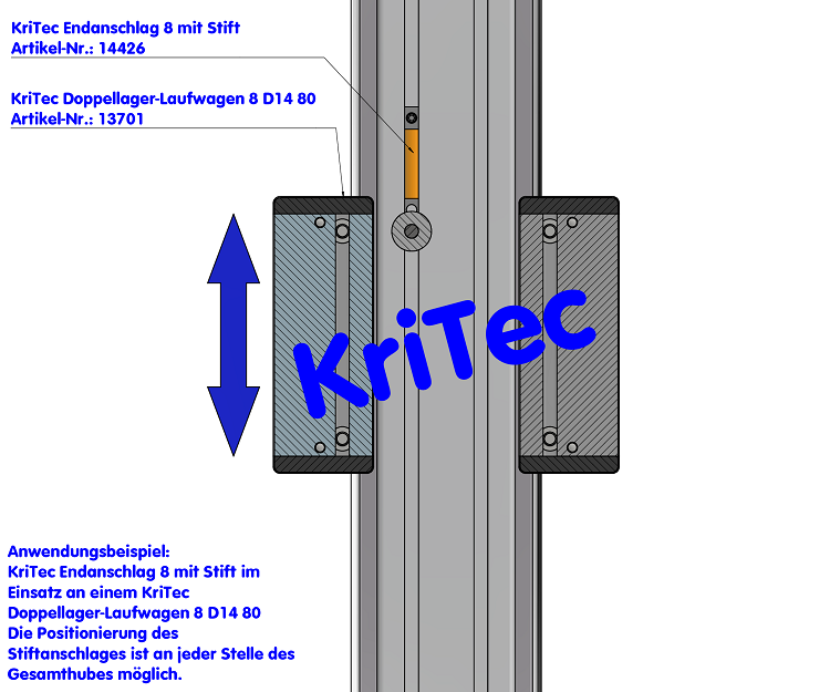 KriTec Profil 8 80x40 schwer