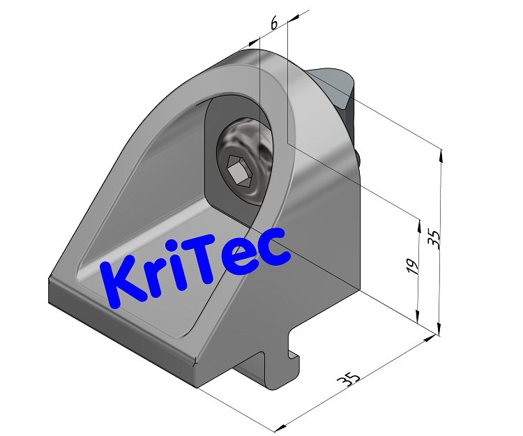 KriTec Klemmwinkel 8 Raster 40