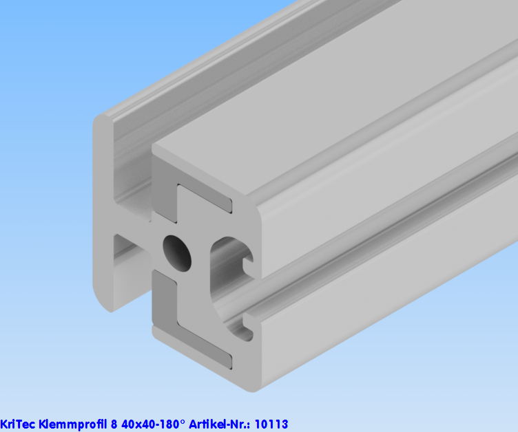 KriTec Klemmprofil 8 40x40-180°